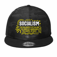 Socialist Socialism Definition Libertarian Capitalism Anti C Camo Snapback | Artistshot