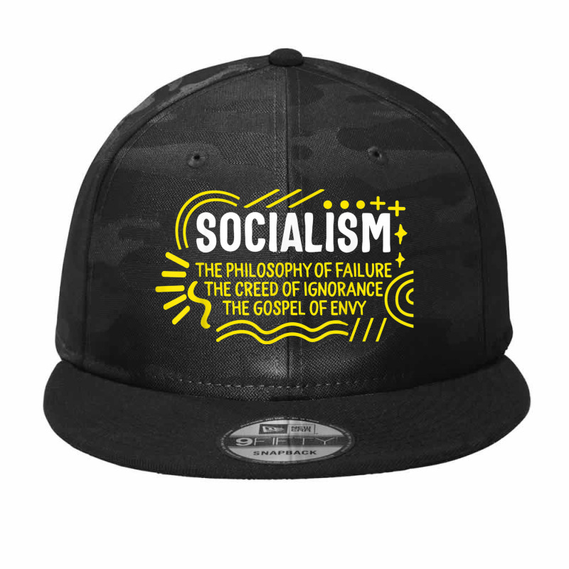 Socialist Socialism Definition Libertarian Capitalism Anti C Camo Snapback by BooBug | Artistshot