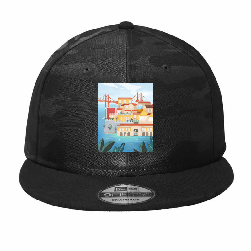 Portugal, Lisbon Camo Snapback by Crowley Tidwell | Artistshot