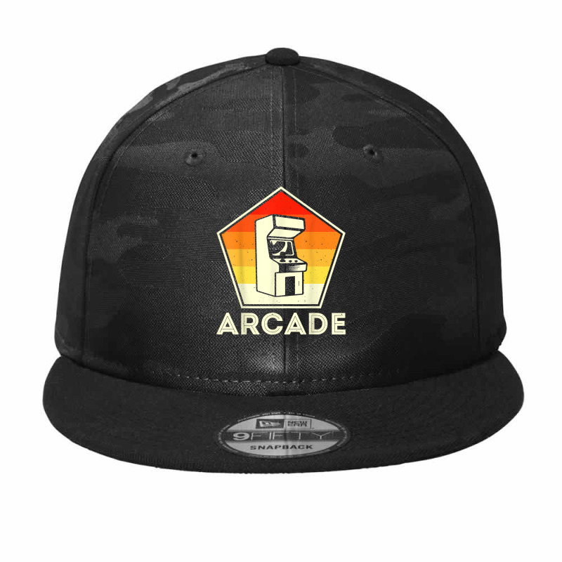 Retro Vintage 80s Arcade Video Game Machine Gamer T Shirt Camo Snapback by cm-arts | Artistshot