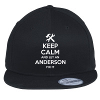 Anderson Funny Surname Birthday Family Tree Reunion Gift Flat Bill Snapback Cap | Artistshot