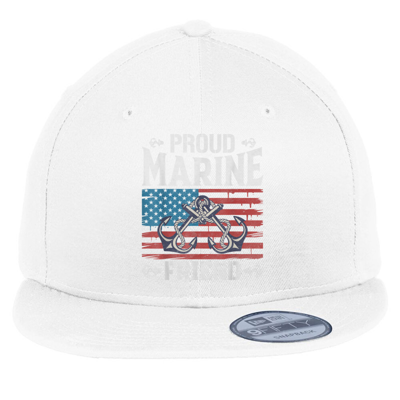 Proud Marine Friend Flat Bill Snapback Cap by Shirt | Artistshot