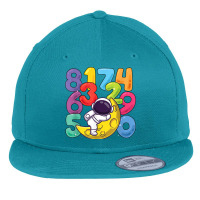 Number Learning Calculator Costume Matc Day Math Outfit Kids Flat Bill Snapback Cap | Artistshot