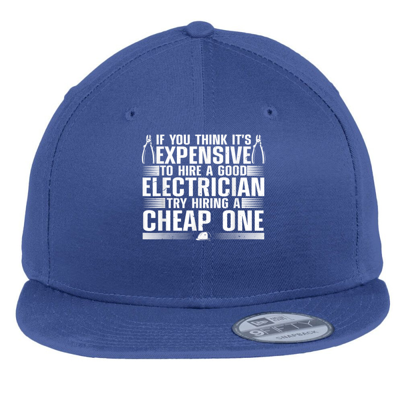 Funny Electrician Art For Men Dad Electronics Engineering Flat Bill Snapback Cap by DenningtonTyair | Artistshot