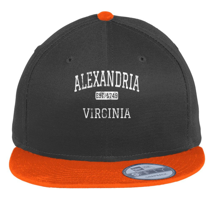 Alexandria Virginia Va Vintage T Shirt Flat Bill Snapback Cap by cm-arts | Artistshot