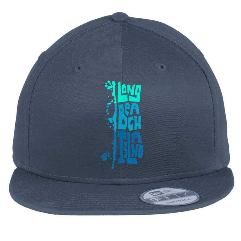 Lbi Long Beach Island New Jersey Shore Island Type Graphic Flat Bill Snapback Cap by FrancesTiffany | Artistshot