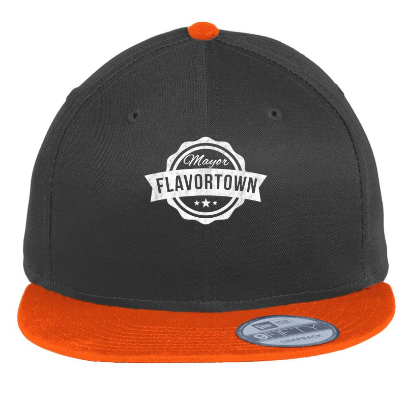 Mayor Of Flavor Town - Funny Cooking Meme Chef Flat Bill Snapback Cap by NikoPittman | Artistshot