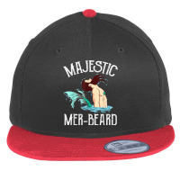 Majestic Mer-beard Funny Merman Manly Merman Flat Bill Snapback Cap | Artistshot