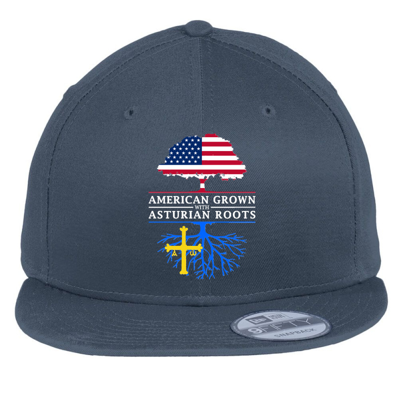 Asturias American Flag Family Reunion Long Sleeve Flat Bill Snapback Cap by MaryTMcgoffin | Artistshot