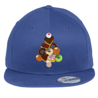 Donut Christmas Tree Festive Funny Holiday Food Meme Flat Bill Snapback Cap | Artistshot