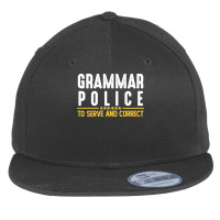 Grammar Police To Serve And Correct Sweatshirt Flat Bill Snapback Cap | Artistshot