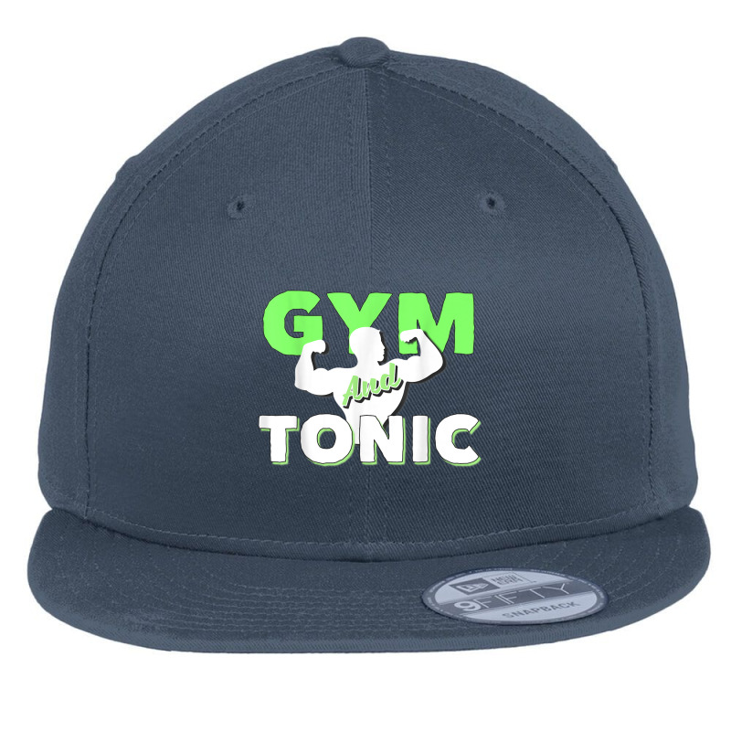 Mens Gym And Tonic Shirt Funny Workout And Drinking Gift Flat Bill Snapback Cap by cm-arts | Artistshot