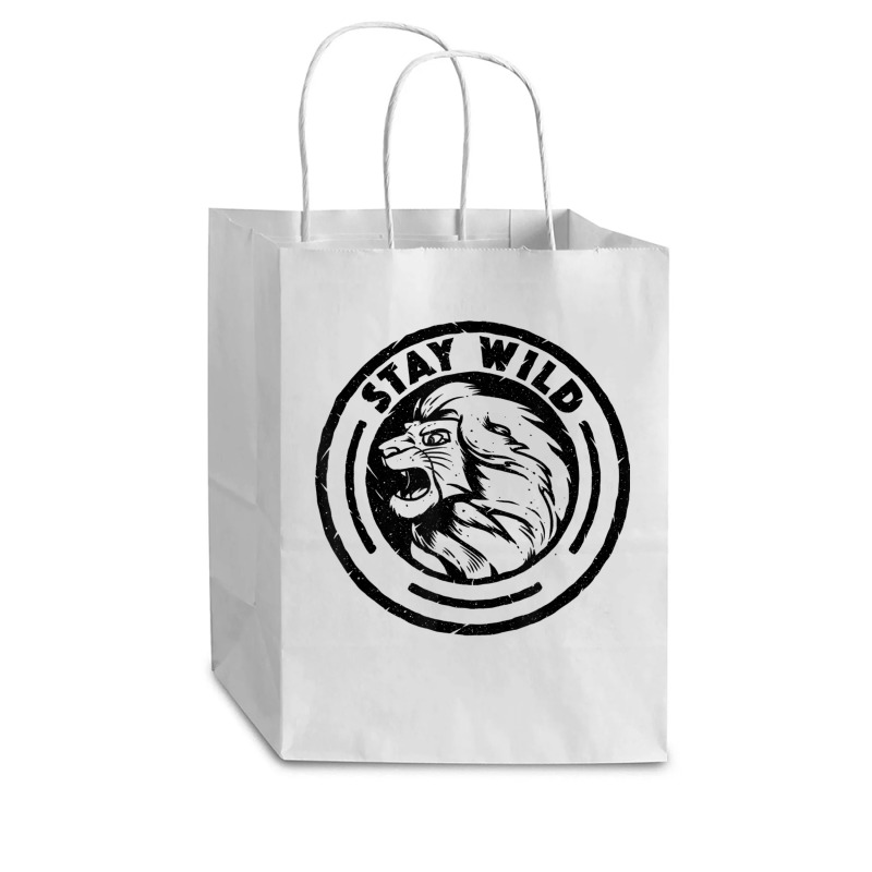 Funny Lion King Stay Wild Cub Paper Bag - 8 X 4 1/2 X 10 1/4 | Artistshot