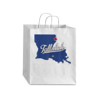 Tallulah Louisiana La Map Debie Paper Bag - 10 X 5 X 13 | Artistshot