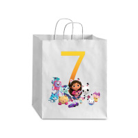 Gabby Dollhouse 7th Birthday Boy And Girl Costom Number Debie Paper Bag - 10 X 5 X 13 | Artistshot