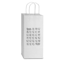 Phonetic Alphabet With Binary Morse Amp Sign Language Double Wine Paper Bag - 6 1/2 X 3 1/2 X 12 3/8 | Artistshot