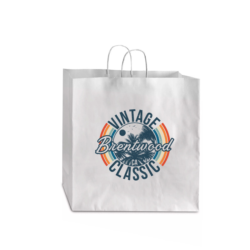 I Love Brentwood California Retro Vintage Classic Limited Edition Jumbo Paper Bag - 18 X 7 X 18 3/4 | Artistshot