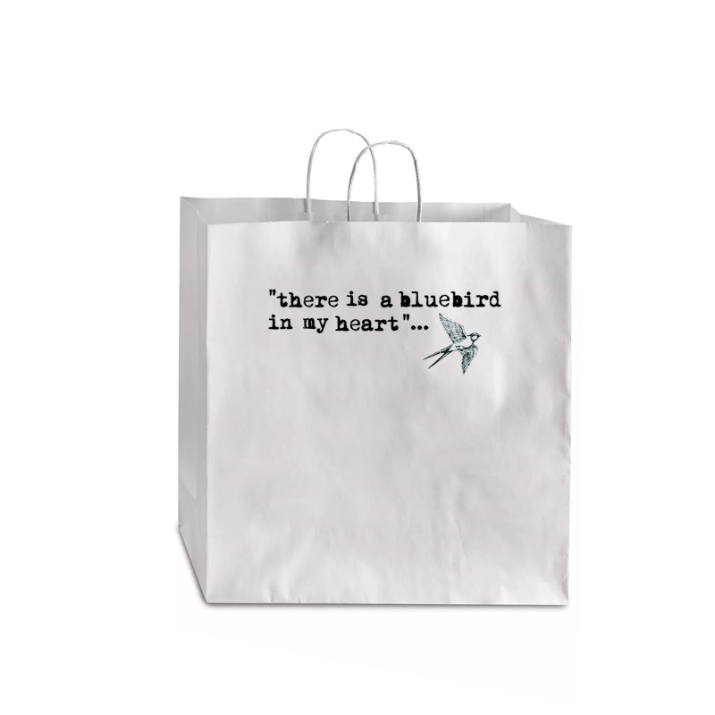 Bluebird Quote Jumbo Paper Bag - 18 X 7 X 18 3/4 | Artistshot