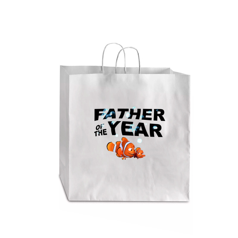 Cartoon Finding-nemo Father Of The Year Jumbo Paper Bag - 18 X 7 X 18 3/4 | Artistshot