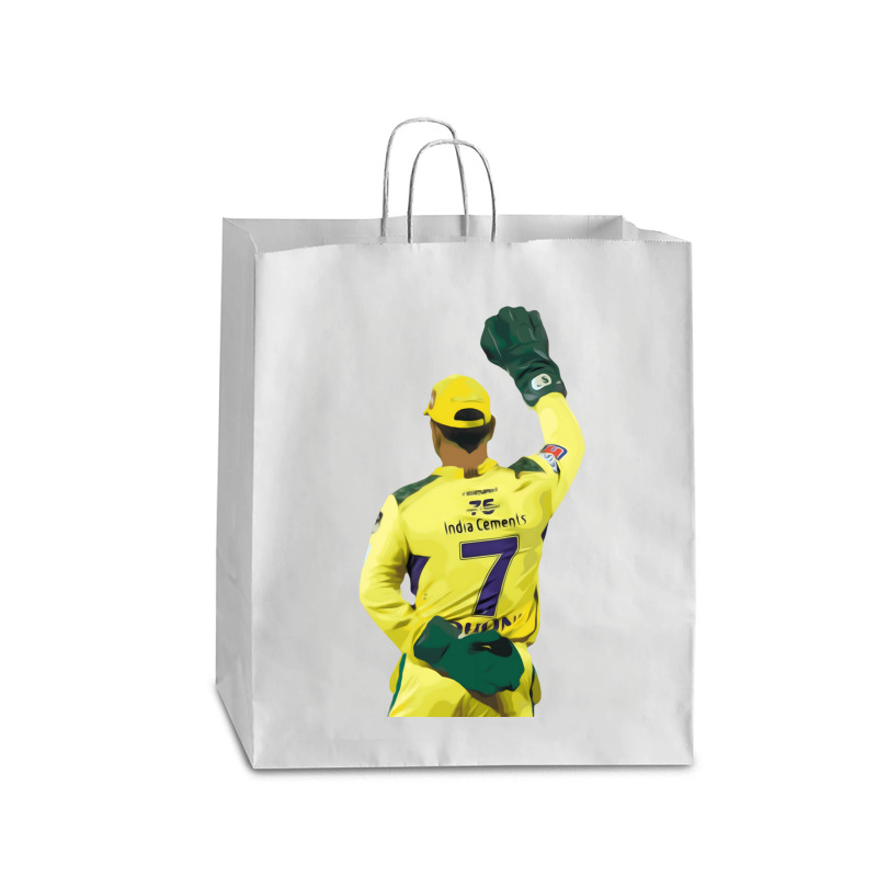 Ms Dhoni Chennai Super Kings Csk Wallpaper Whistlepodu Classic Queen Paper Bag - 16 X 6 X 19 1/4 | Artistshot