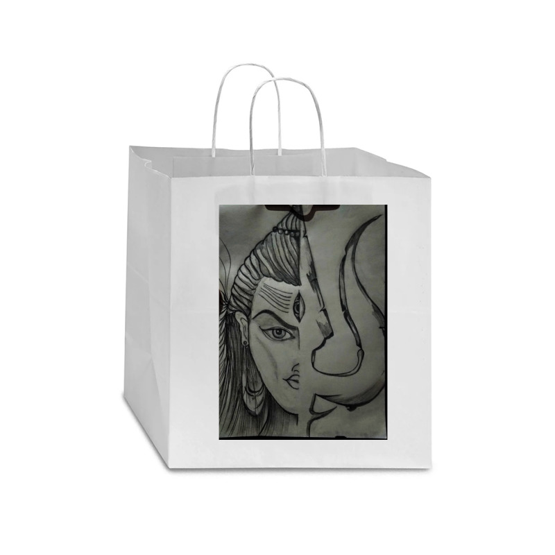 Lord Shiva Art Star Paper Bag - 13 X 7 X 13 | Artistshot