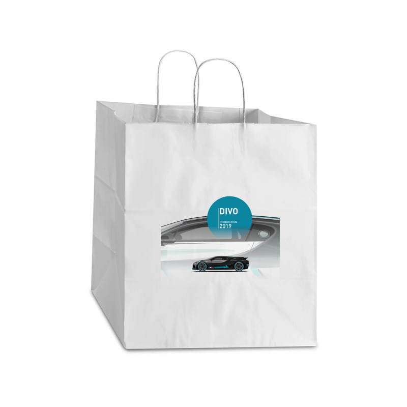 Supercar Divo Production 2019 Take Out Paper Bag - 14 X 10 X 15 1/2 | Artistshot