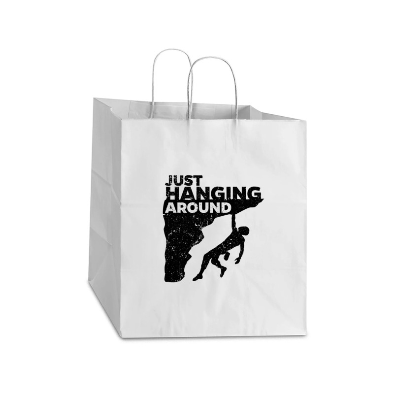 Statement Adventure Bouldering Rock Climbing Take Out Paper Bag - 14 X 10 X 15 1/2 | Artistshot