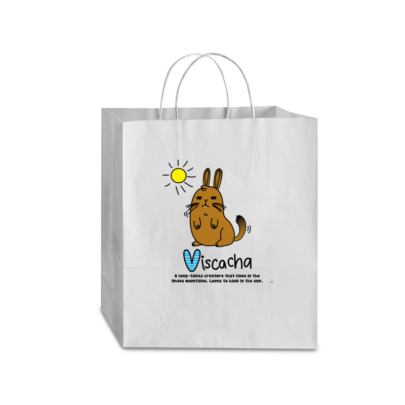 V Is For Viscacha Traveler Paper Bag -13 X 6 X 15 3/4 | Artistshot