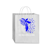 We Wear Blue For Chondromalacia Patella Awareness T Shirt Traveler Paper Bag -13 X 6 X 15 3/4 | Artistshot