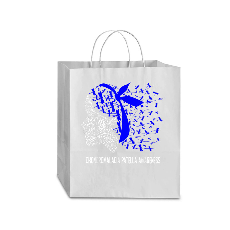 We Wear Blue For Chondromalacia Patella Awareness T Shirt Traveler Paper Bag -13 X 6 X 15 3/4 | Artistshot