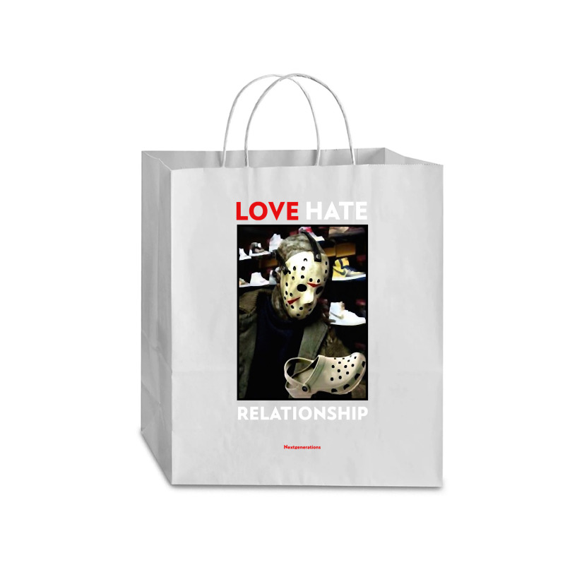 Love Crocs Hate Crocs Jason Traveler Paper Bag -13 X 6 X 15 3/4 | Artistshot