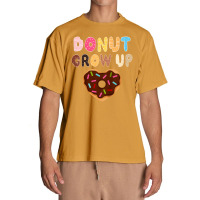 Kids Funny Donut Lover Donut Grow Up Cute Birthday Gift Urban Heavy T-shirt | Artistshot