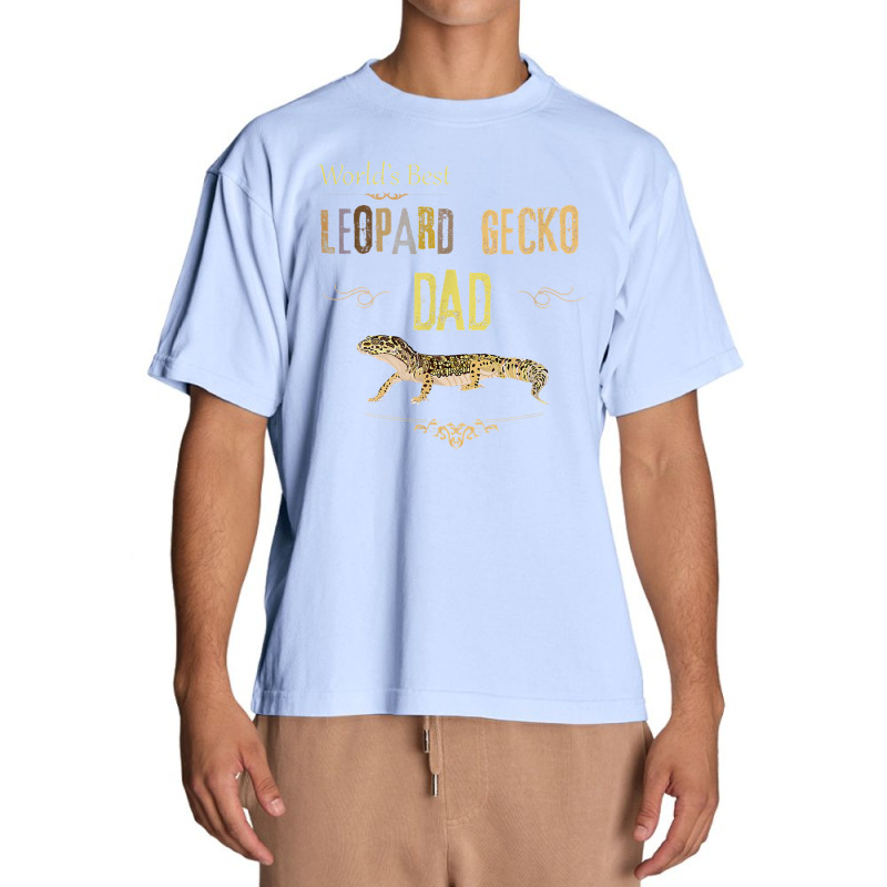 Leopard Gecko Dad Fathers Day Gift Pet Lizard Urban Heavy T-shirt | Artistshot