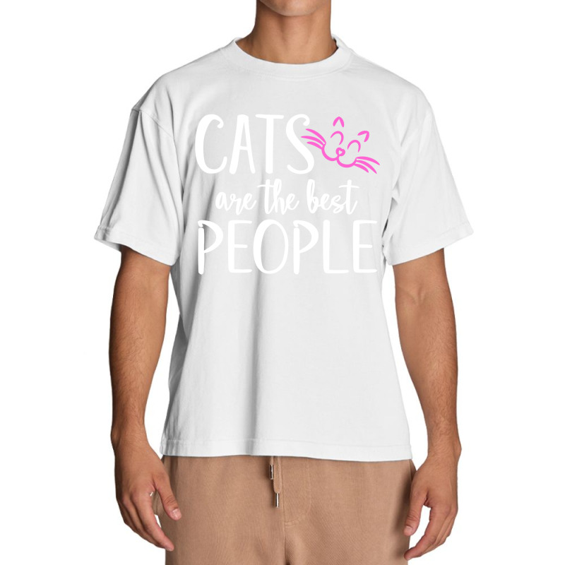 Cats Are The Best People Urban Heavy T-shirt | Artistshot