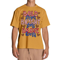 Bold Stripes Bright Stars Brave Hearts Urban Heavy T-shirt | Artistshot