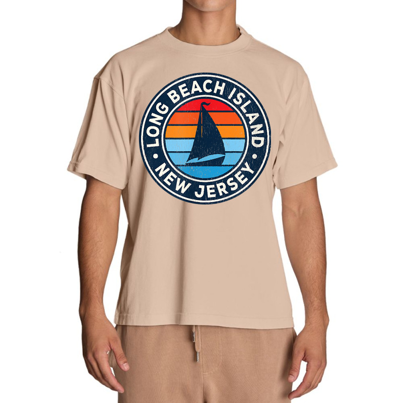 Long Beach Island New Jersey Nj Vintage Sailboat Retro 70s T Shirt Urban Heavy T-shirt by ReagerAero | Artistshot