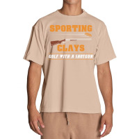 Sporting Clays   Golf With A Shotgun   Clay Target Shooting Sweatshirt Urban Heavy T-shirt | Artistshot