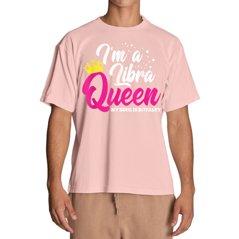 September October Birthday   Astrology   Libra Queen T Shirt Urban Heavy T-shirt | Artistshot