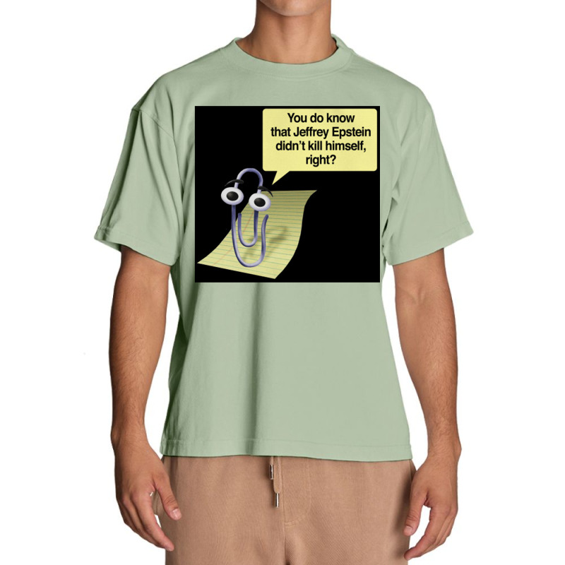 Clippy, Jeffrey Epstein Urban Heavy T-shirt | Artistshot