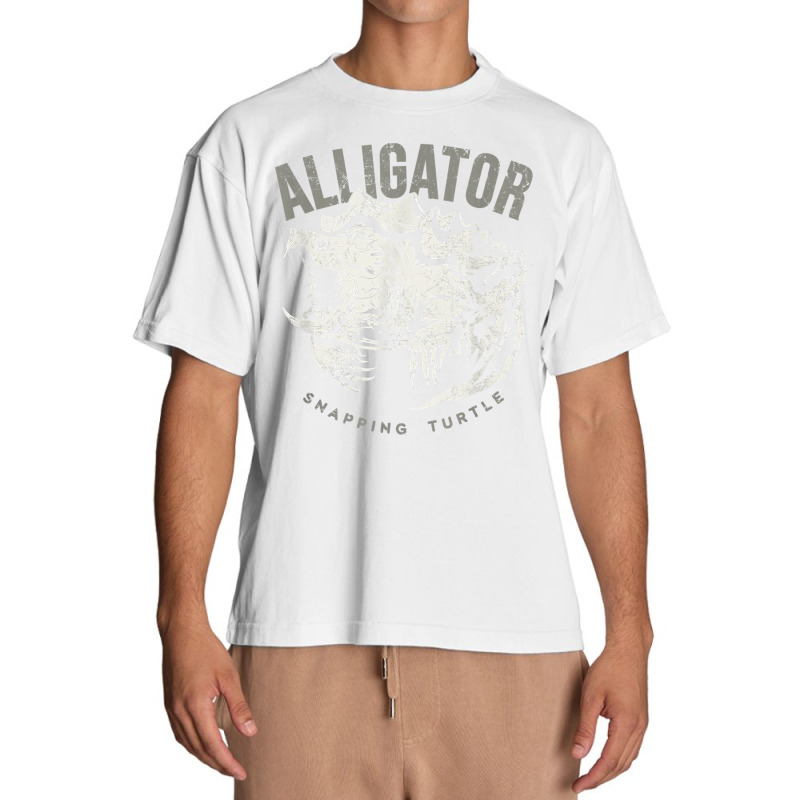 Alligator Snapping Turtle, Vintage Design For Reptile Lovers T Shirt Urban Heavy T-shirt | Artistshot