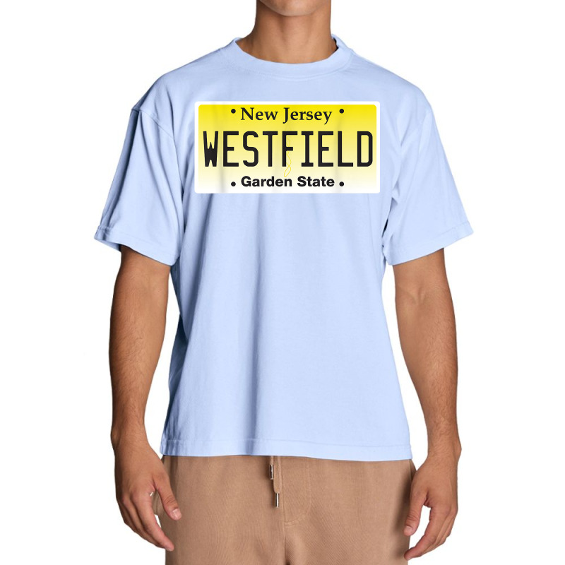 Westfield Nj Hometown New Jersey License Plate Graphic T Shirt Urban Heavy T-shirt | Artistshot