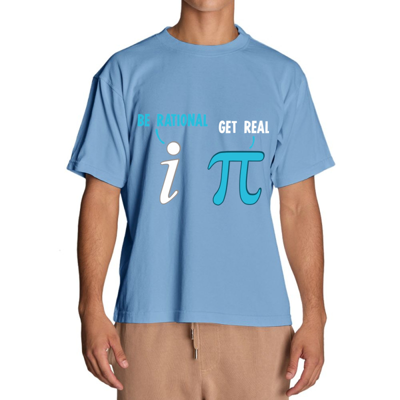 Be Rational Get Real Funny Math Joke Statistics Pun Pullover Urban Heavy T-shirt by Hoangduong | Artistshot