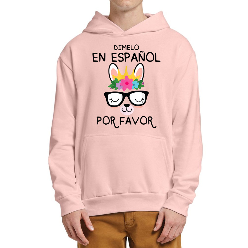 Bilingual Teacher Spanish Maestra Español Cute Llama Gifts T Shirt Urban Pullover Hoodie by belenfinl | Artistshot