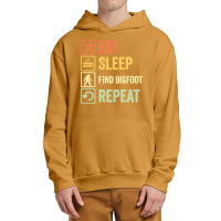 Find Bigfoot T  Shirt Funny Eat Sleep Find Bigfoot Repeat Retro Vintag Urban Pullover Hoodie | Artistshot