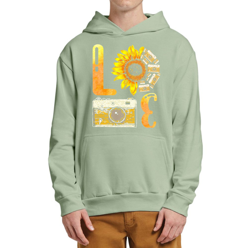 Photographer T  Shirt Love Photographer Sunflower Take Photo T  Shirt Urban Pullover Hoodie | Artistshot