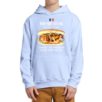 Newyork City Hot Dog Pushcart Bun Ketchup Mustard Sauerkraut T Shirt Urban Pullover Hoodie | Artistshot