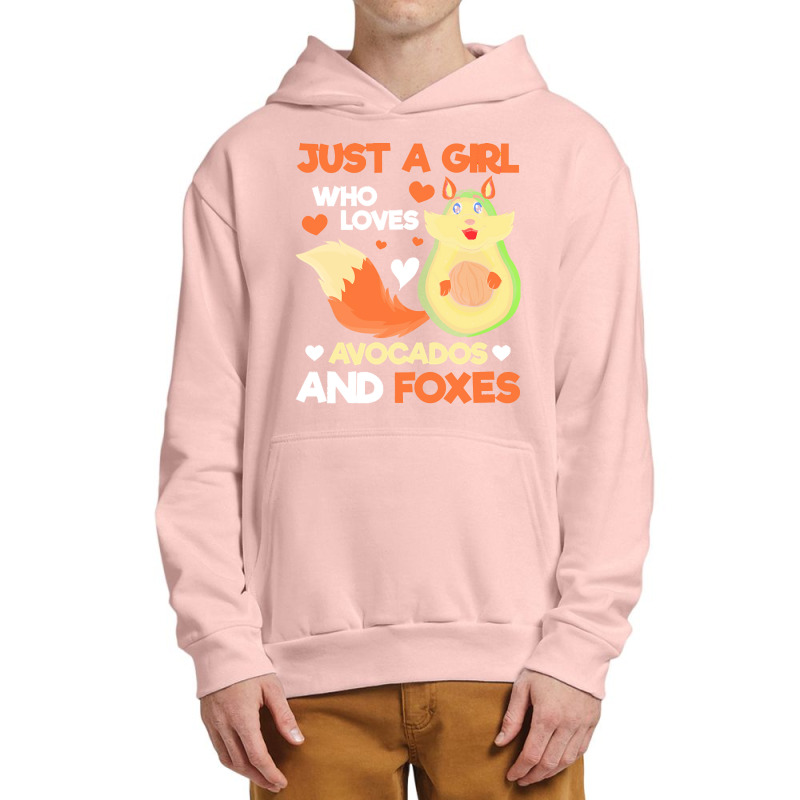 Fox T  Shirt Cute Forest Animal Just A Girl Who Loves Avocados And Fox Urban Pullover Hoodie by darrengorczany780 | Artistshot