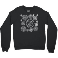 Flower Pattern T  Shirt Elegant Flower Pattern Outline T  Shirt Crewneck Sweatshirt | Artistshot