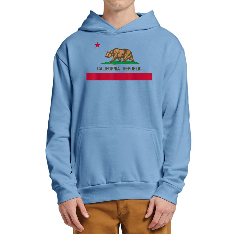 California Republic Flag Patriotic State Travel Usa T Shirt Urban Pullover Hoodie by ebertfran1985 | Artistshot