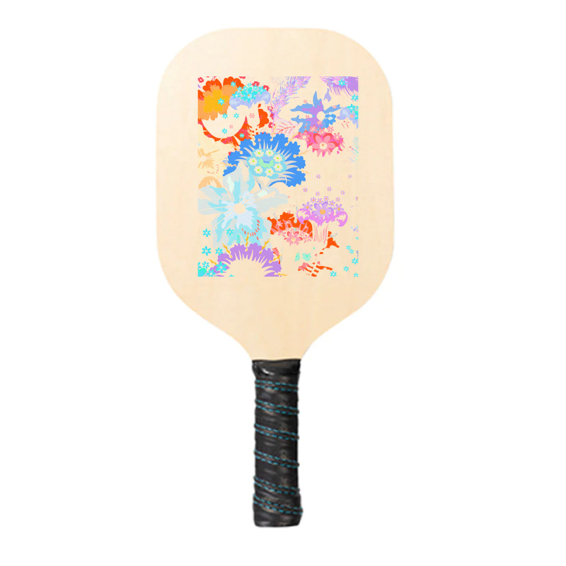 Flowers Illustration T  Shirt Sunshine Blossoms Pickleball Paddle | Artistshot